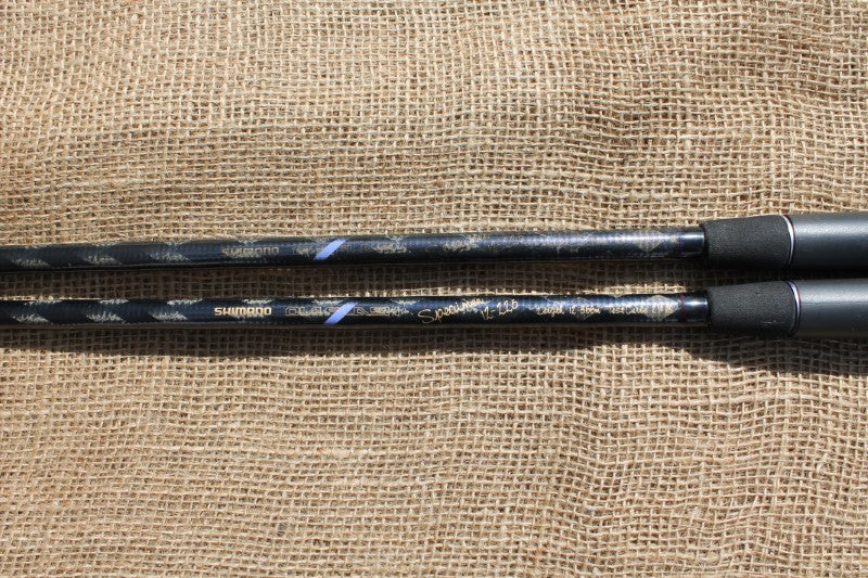 2 x Shimano Diaflash Old School Carp Fishing Rods. 12. 2.25lb T/C