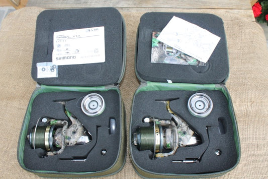 2 x Shimano Tribal XTA Limited Edition Carp Fishing Reels.