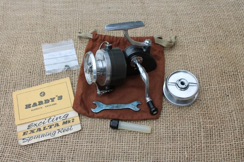 Range of vintage fishing rods (3) & reels (12) including split