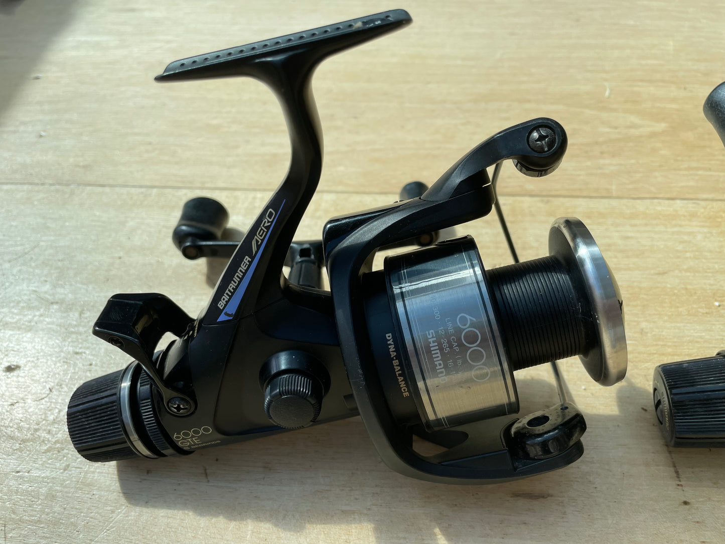 3 x Shimano Aero 6000 GTE Classic Baitrunner Carp Fishing Reels.