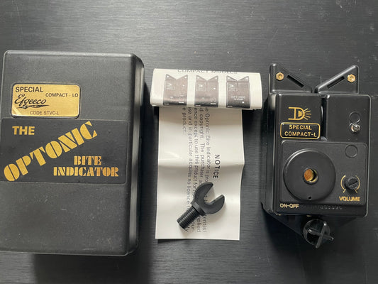 Vintage Optonic Special Compact Lo Carp Fishing Bite Alarm. Unused.