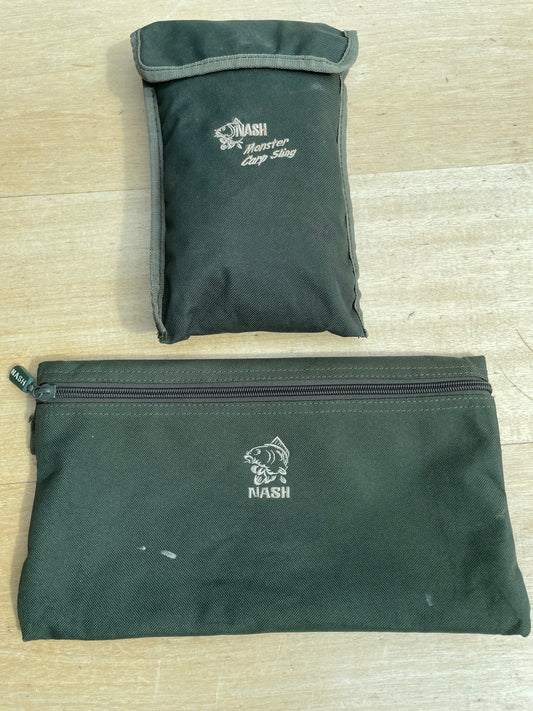 2 x Kevin Nash Old School Carp Bedchair pouch And Monster Sling.