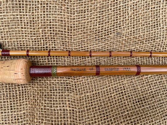 Partridge Of Redditch Split Cane MK IV Carp Fishing Rod. Built 1991. Mint.