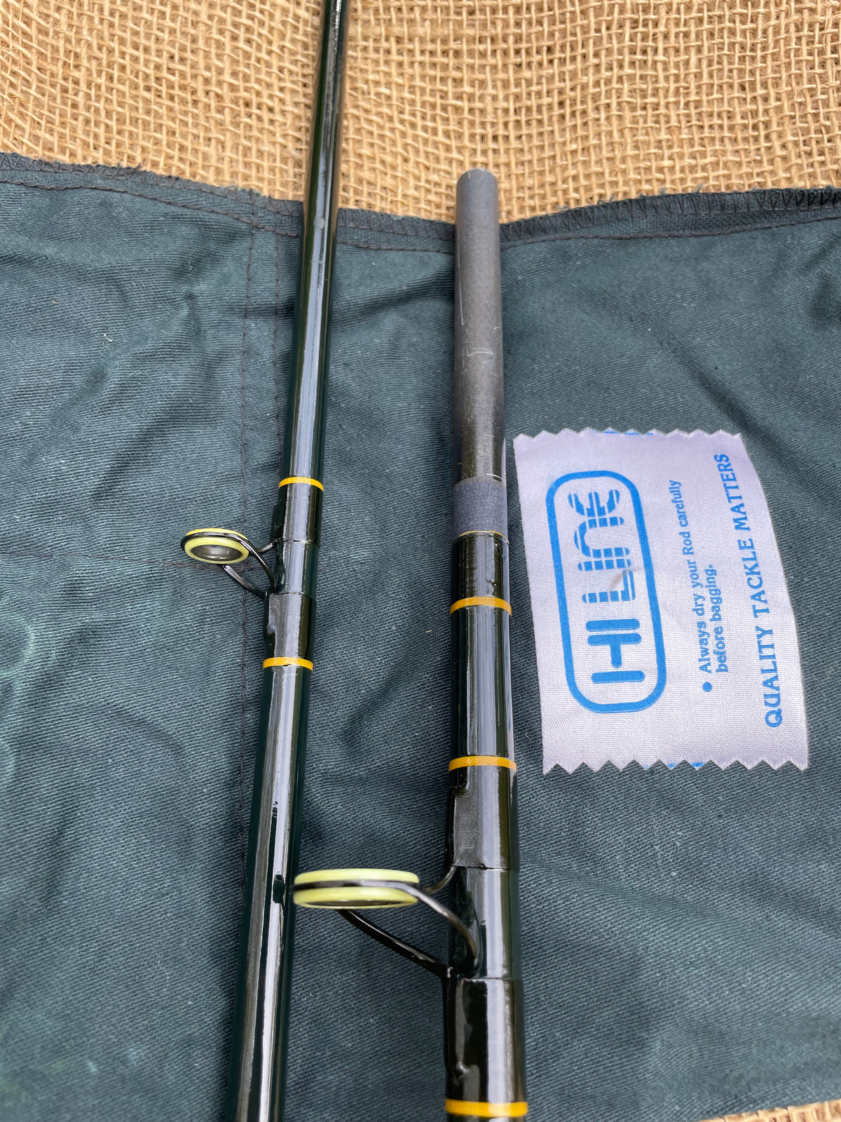 1 x Hi Line ‘King Carp’ Vintage Glass Carp Fishing Rod. 10’. Stunning. 1970s.