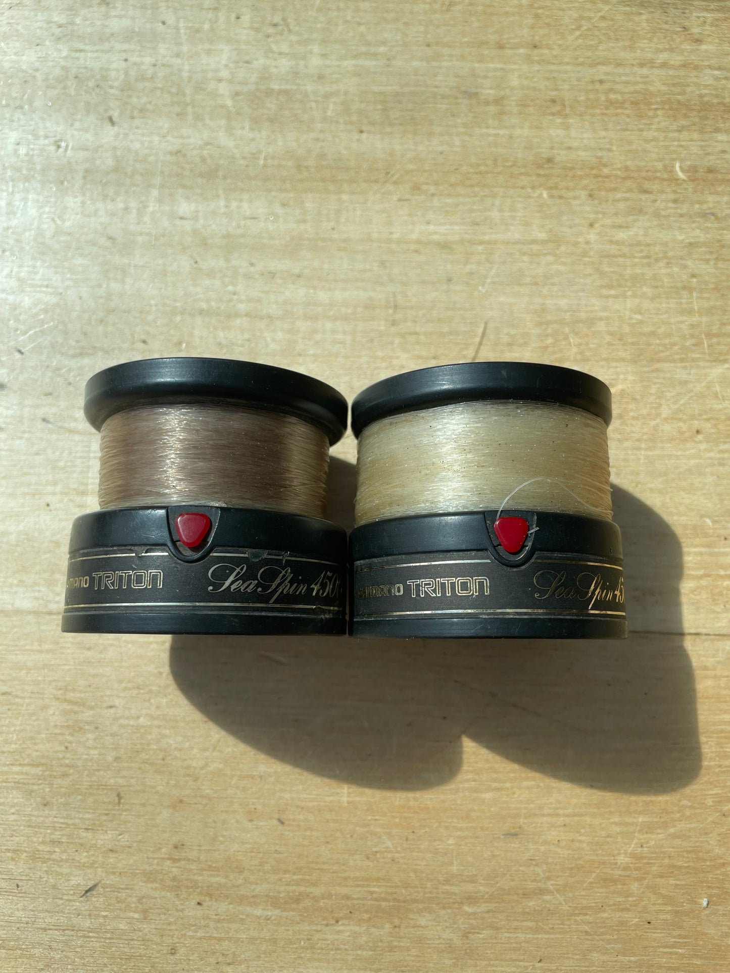 2 x Shimano Triton Sea Spin Baitrunner 4500 Spare Spools.