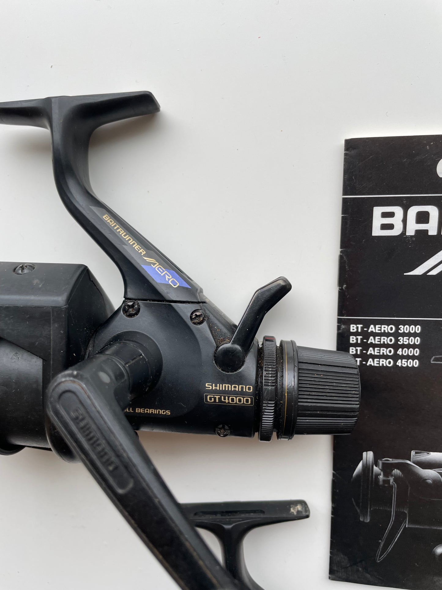 3 x Shimano Baitrunner Aero GT 4000 Old School Carp Fishing Reels. Original 1990s.