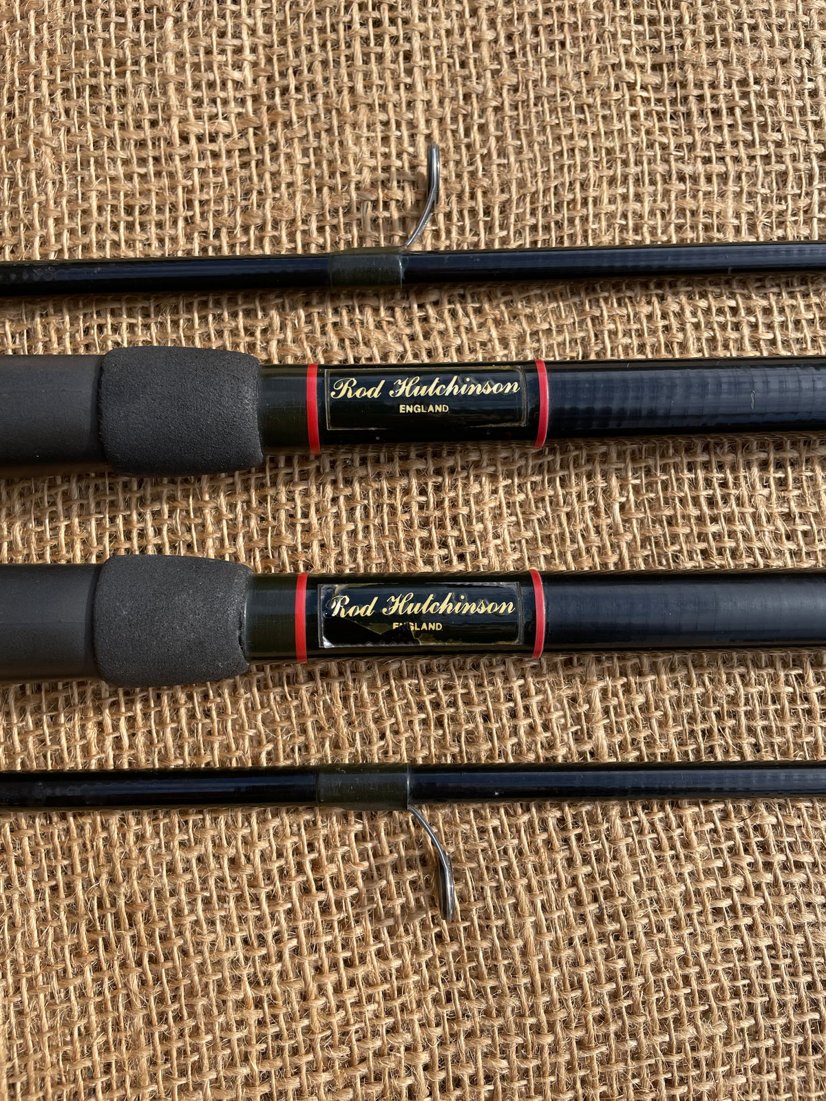 Huntington Rods 2 x Rod Hutchinson Old School Carbon Carp Fishing Rods. 12’. 1980s ...