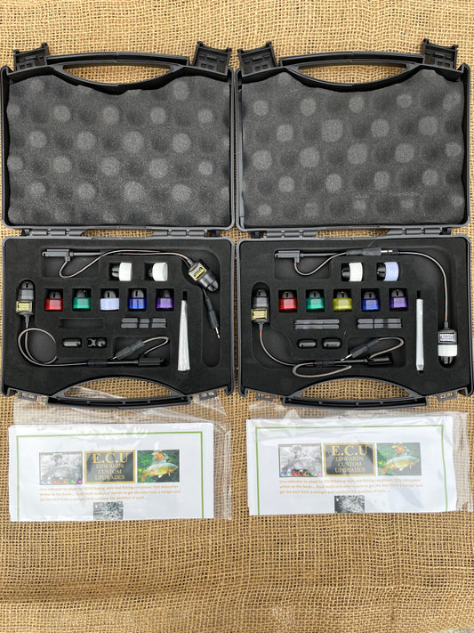 2 x Edwards Custom Upgrades D2 Illuminated Multi-Hanger Carp Fishing Bite Indicators. Excellent.