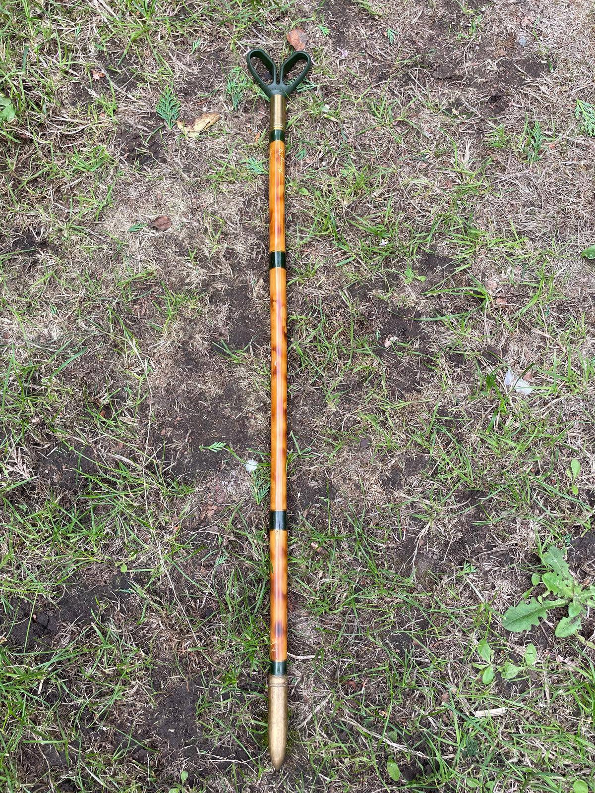 The Bullet Bank Stick By Jason White. Traditional Cane Built. Golden Scale Club Member.