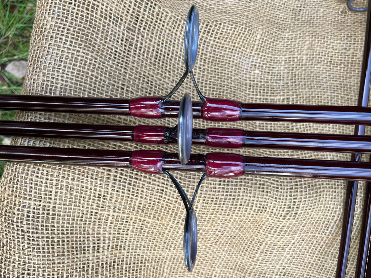 3 x Brentwood Angling Xtreme Custom Old School Carp Fishing Rods. 12’. 2.75lb T/C. 1990s.
