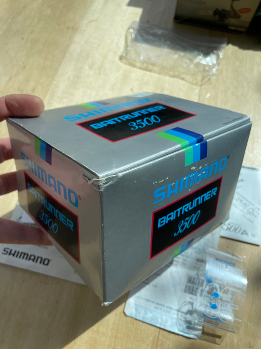 Shimano Baitrunner 3500 Classic Old School Carp Fishing Reel. Boxed. Complete.
