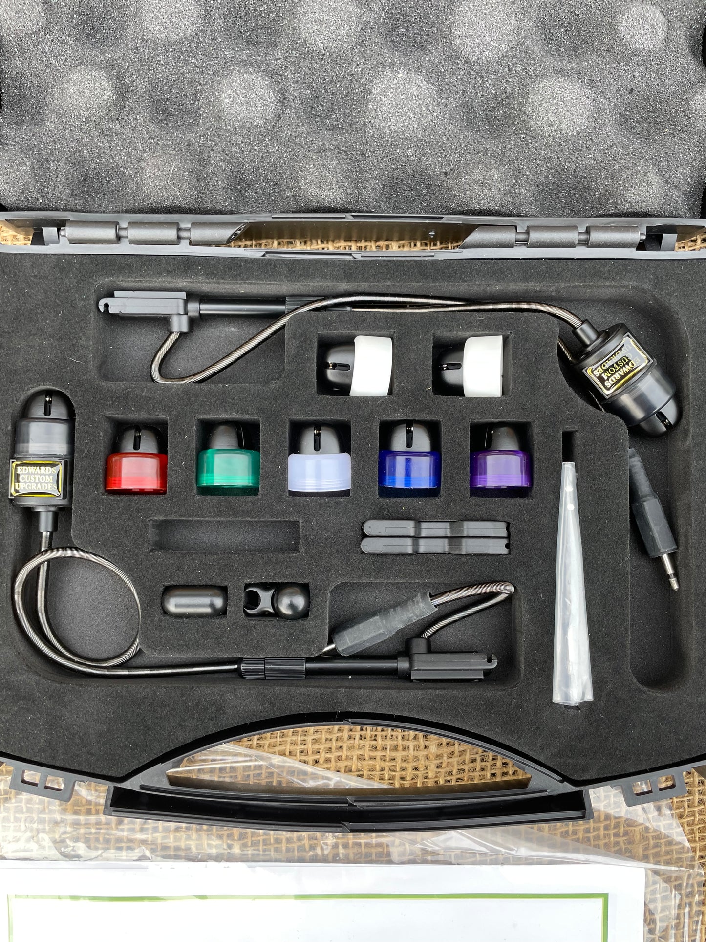 2 x Edwards Custom Upgrades D2 Illuminated Multi-Hanger Carp Fishing Bite Indicators. Excellent.