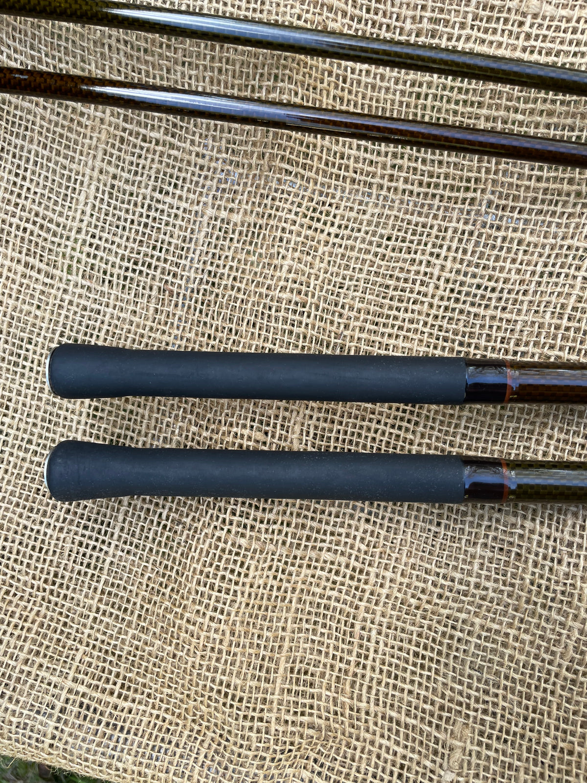 2 x Rod Hutchinson Intrigue 12’6” 3lb T/C. Old School Carp Fishing Rods. 1990s.