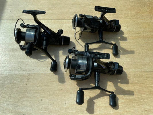 3 x Shimano Aero 6000 GTE Classic Baitrunner Carp Fishing Reels.