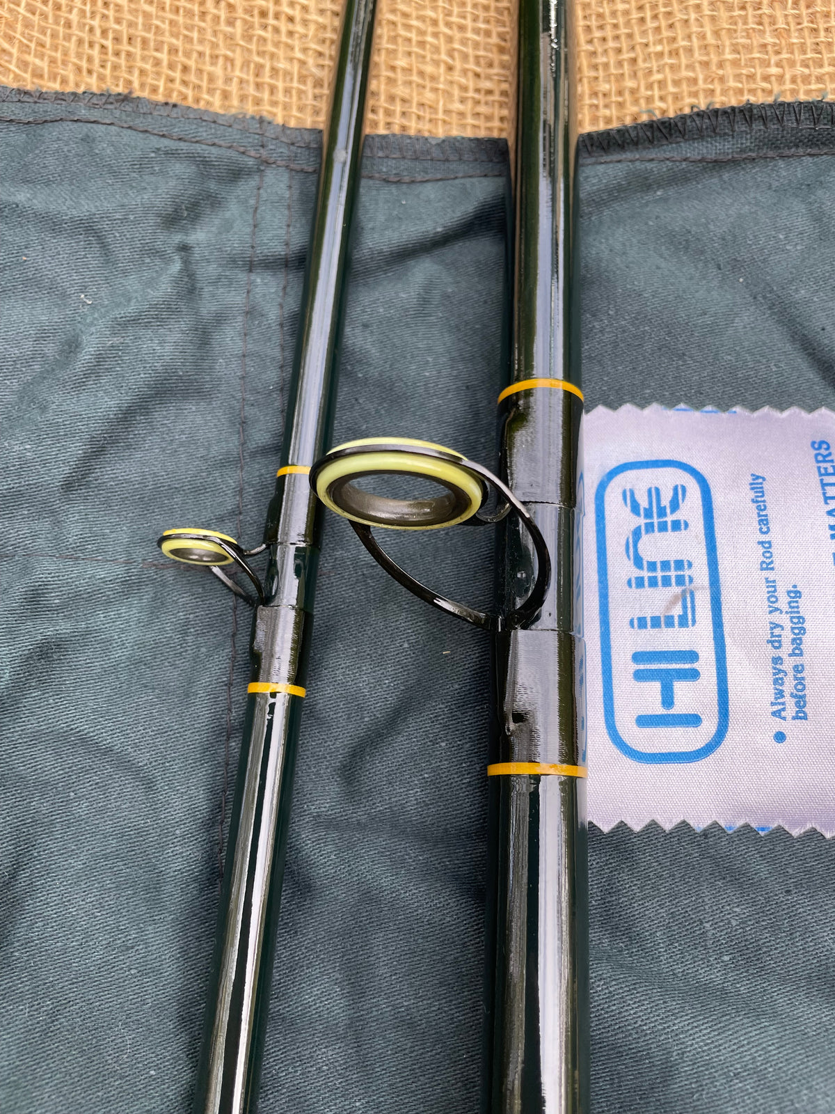 1 x Hi Line ‘King Carp’ Vintage Glass Carp Fishing Rod. 10’. Stunning. 1970s.