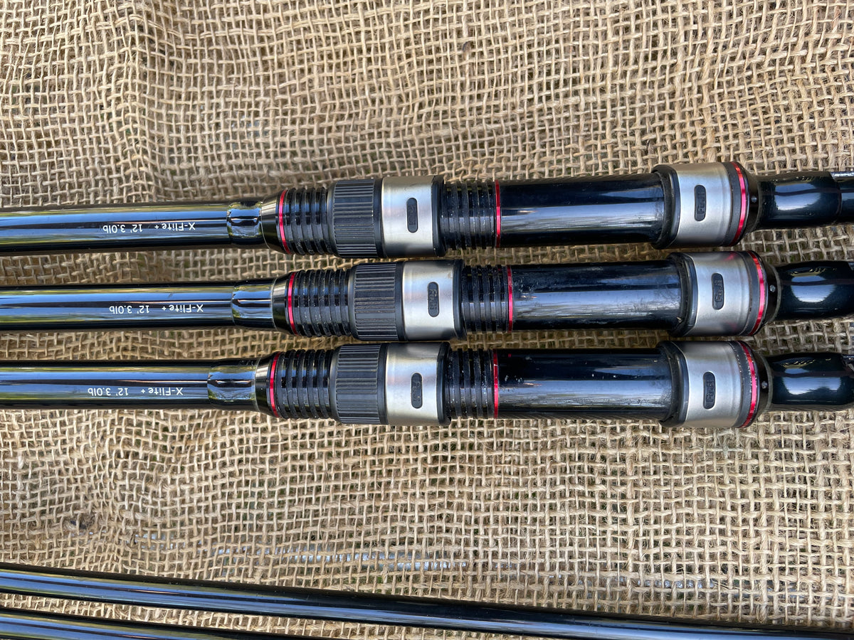 3 x Greys X Flite + Carp Fishing Rods. 12’. 3.00lb T/C.