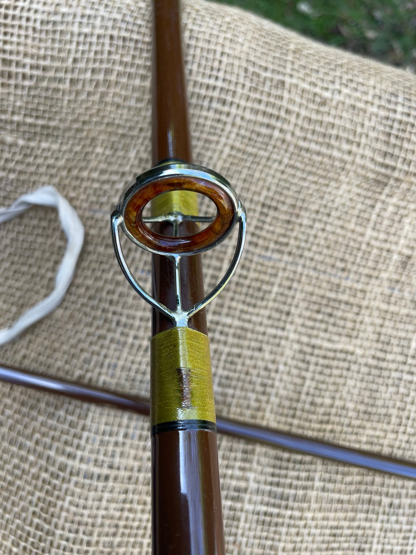 1 x Hardy Richard Walker Carp No1. Vintage Glass Fishing Rod + Bag. 1970s. Excellent.