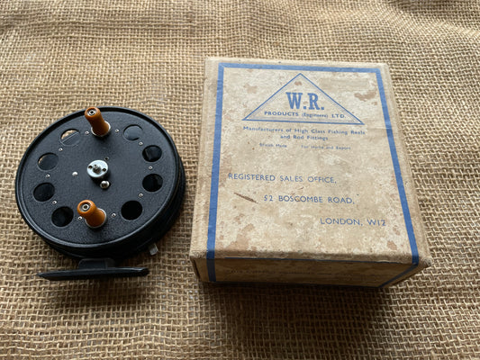 Vintage W R Products Speedia Centrepin Fishing Reel. Boxed. Excellent.