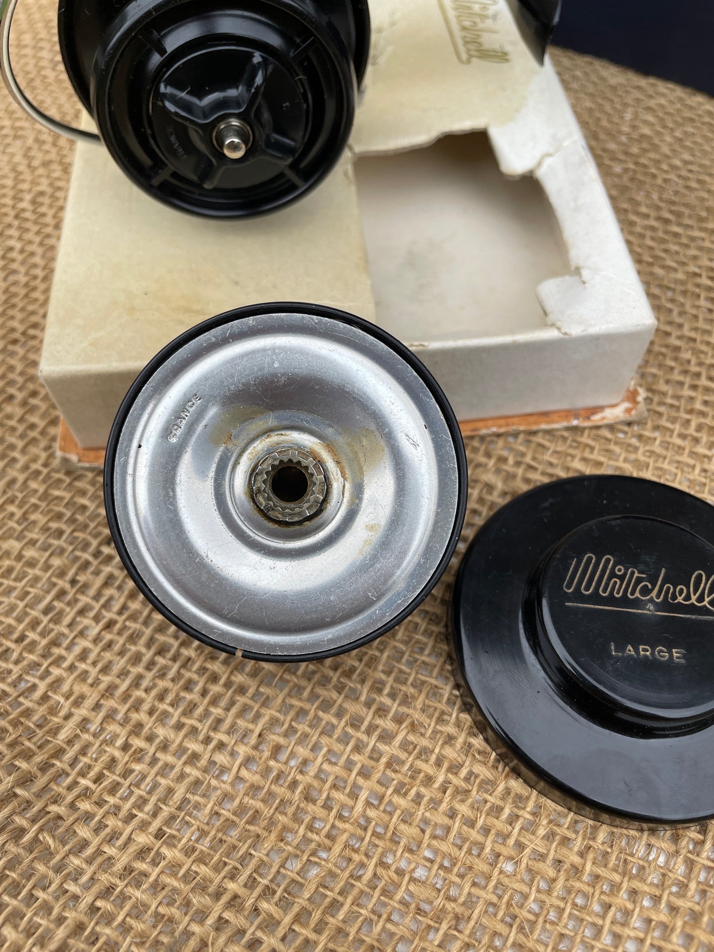 2 x Vintage Mitchell 300 Fishing Reels. Boxed. Excellent. Circa Late 1950s.