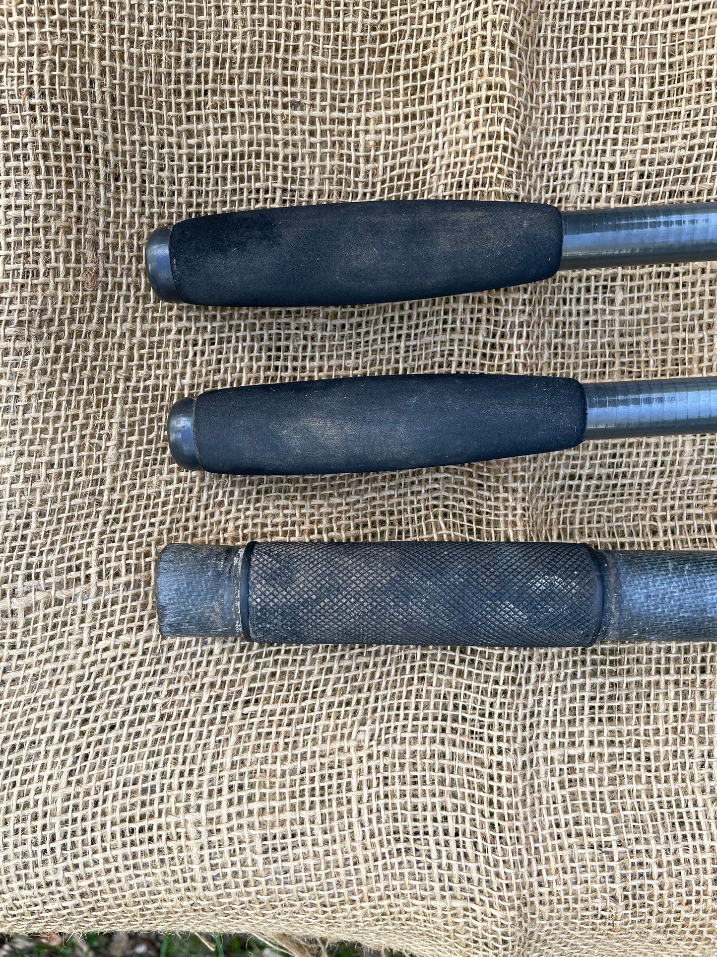 2 x North Western Rodcraft Carbon Kevlar 12’ Old School Carp Fishing Rods. NW Net Handler Kevin Nash Deluxe Rod Hold-all.