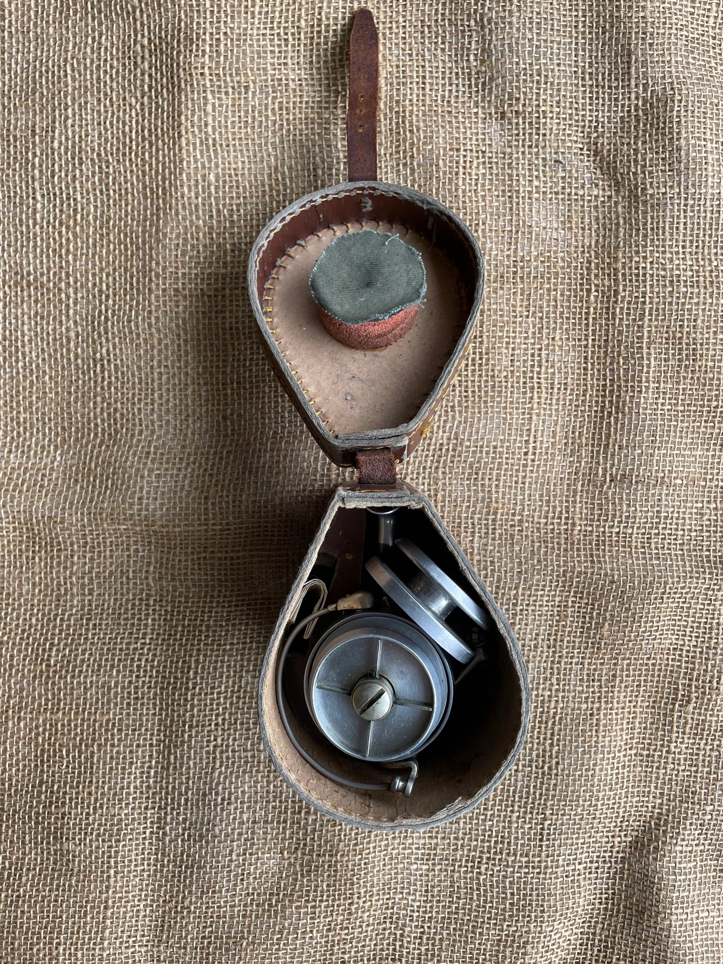 Vintage Hardy Altex No.2 MK V Fishing Reel. With Original Case And Spare Spool. 1950s.