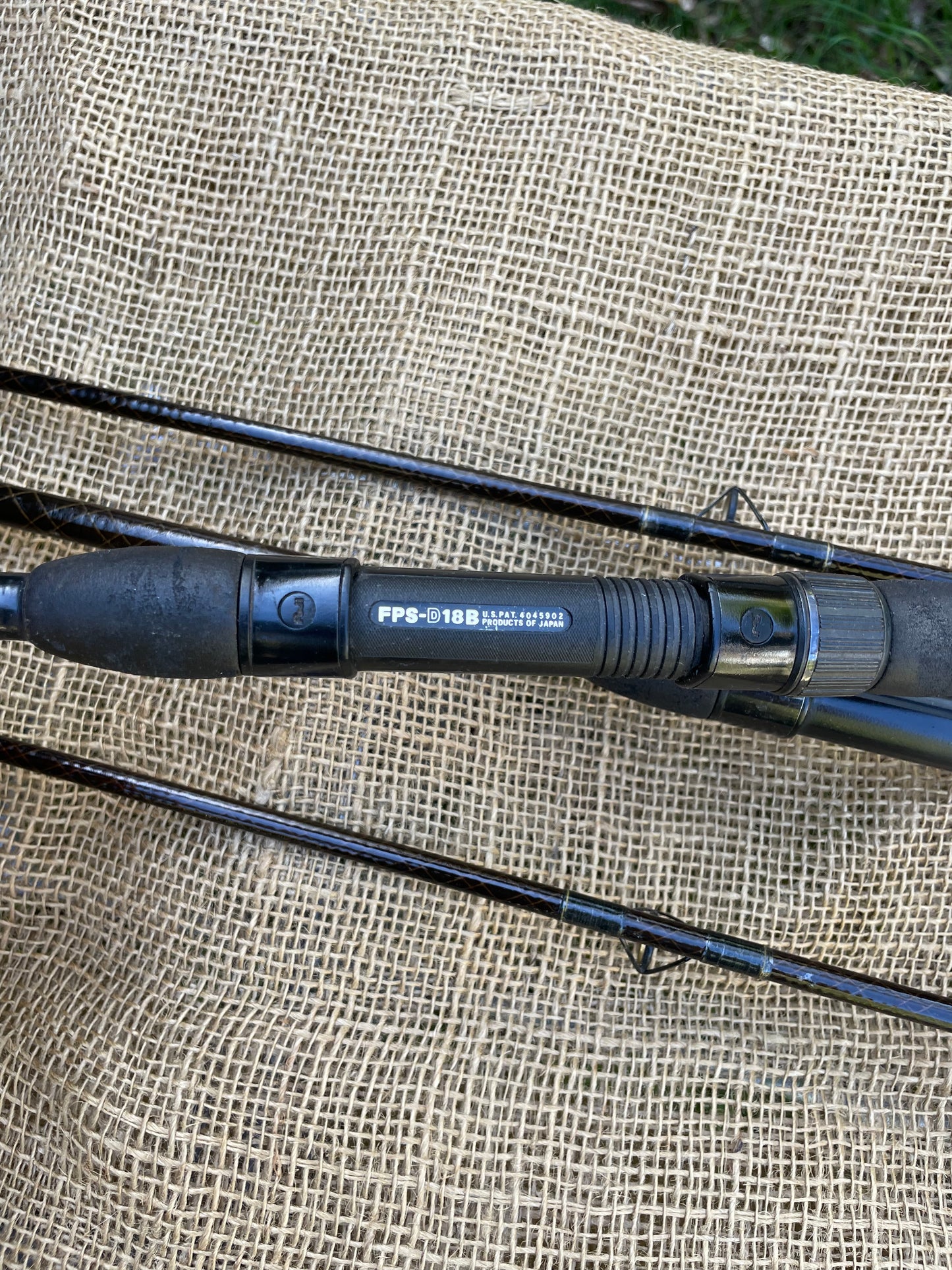 2 x Daiwa Whisker Early Model Old School Carp Fishing Rods. 11’. 2.00-2.5lb T/C. Circa 1980s.