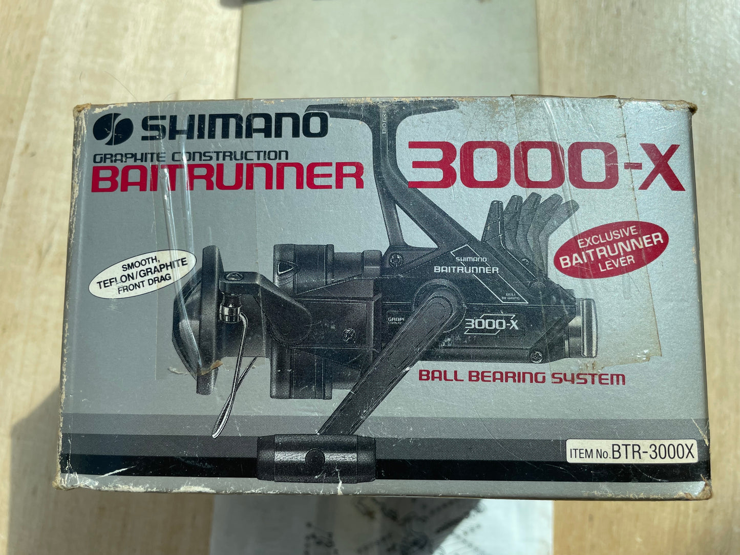Shimano 3000X Baitrunner Old School Carp Fishing Reel. Boxed.