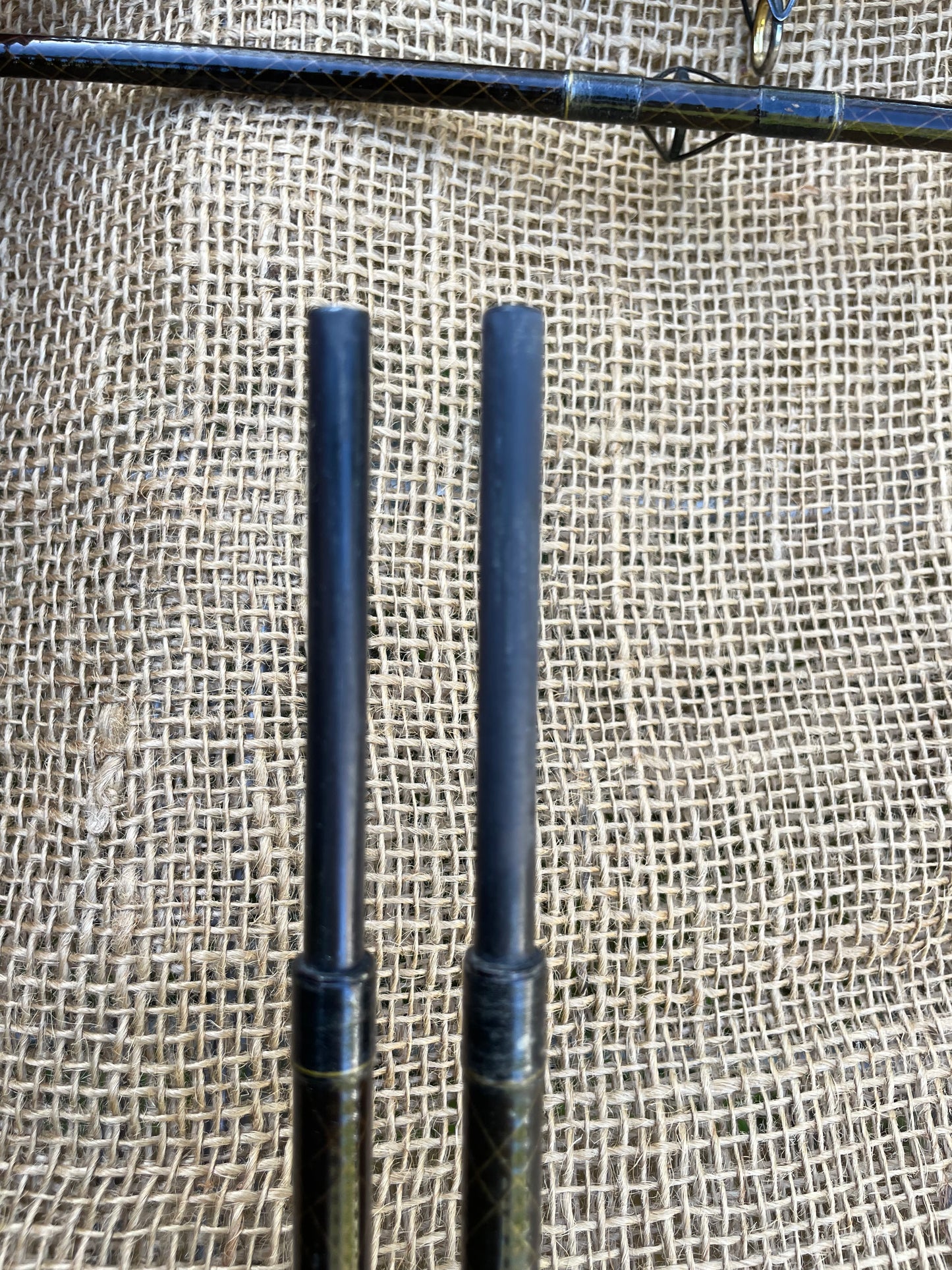 2 x Daiwa Whisker Early Model Old School Carp Fishing Rods. 11’. 2.00-2.5lb T/C. Circa 1980s.