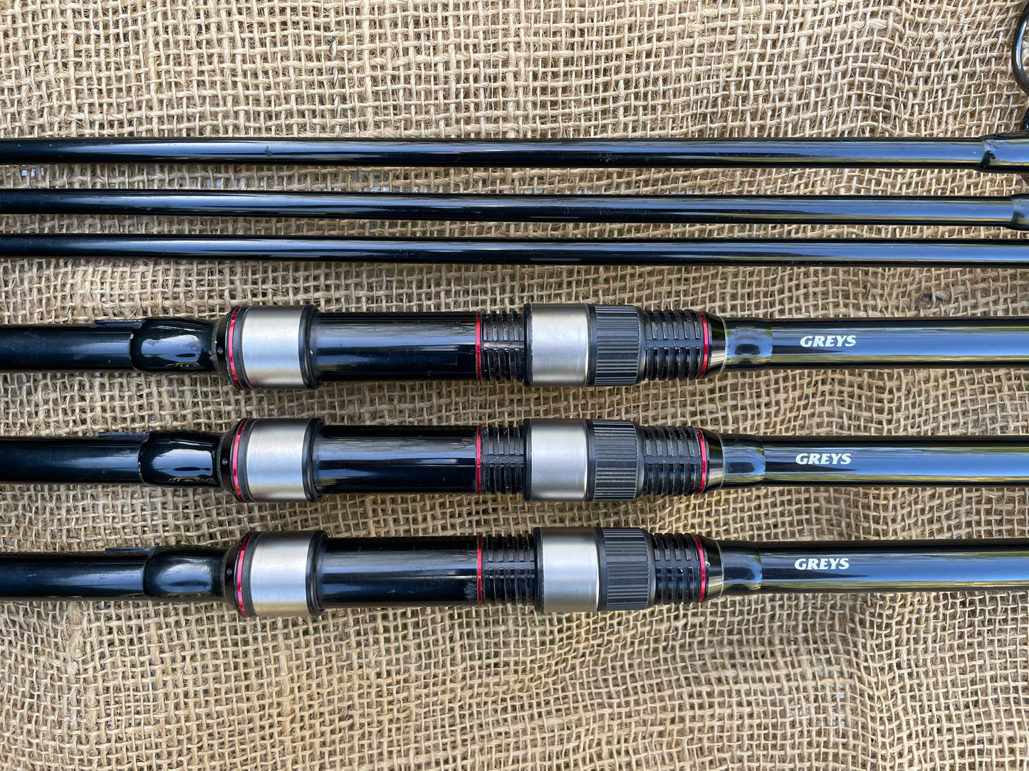 3 x Greys X Flite + Carp Fishing Rods. 12’. 3.00lb T/C.