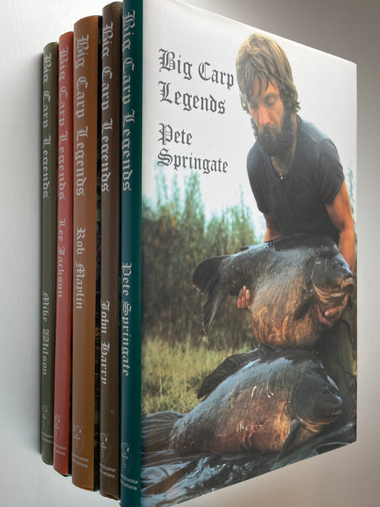 5 x Big Carp Legends. Wilson, Jackson, Maylin, Harry, Springate. Carp Books.