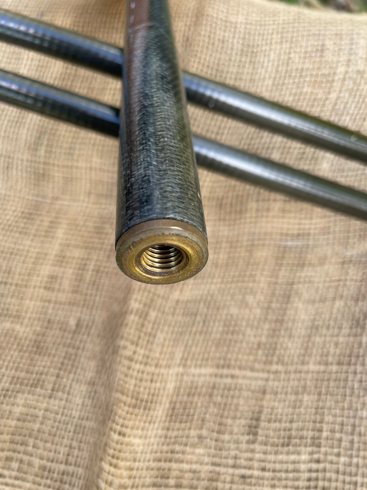2 x North Western Rodcraft Carbon Kevlar 12’ Old School Carp Fishing Rods. NW Net Handler Kevin Nash Deluxe Rod Hold-all.