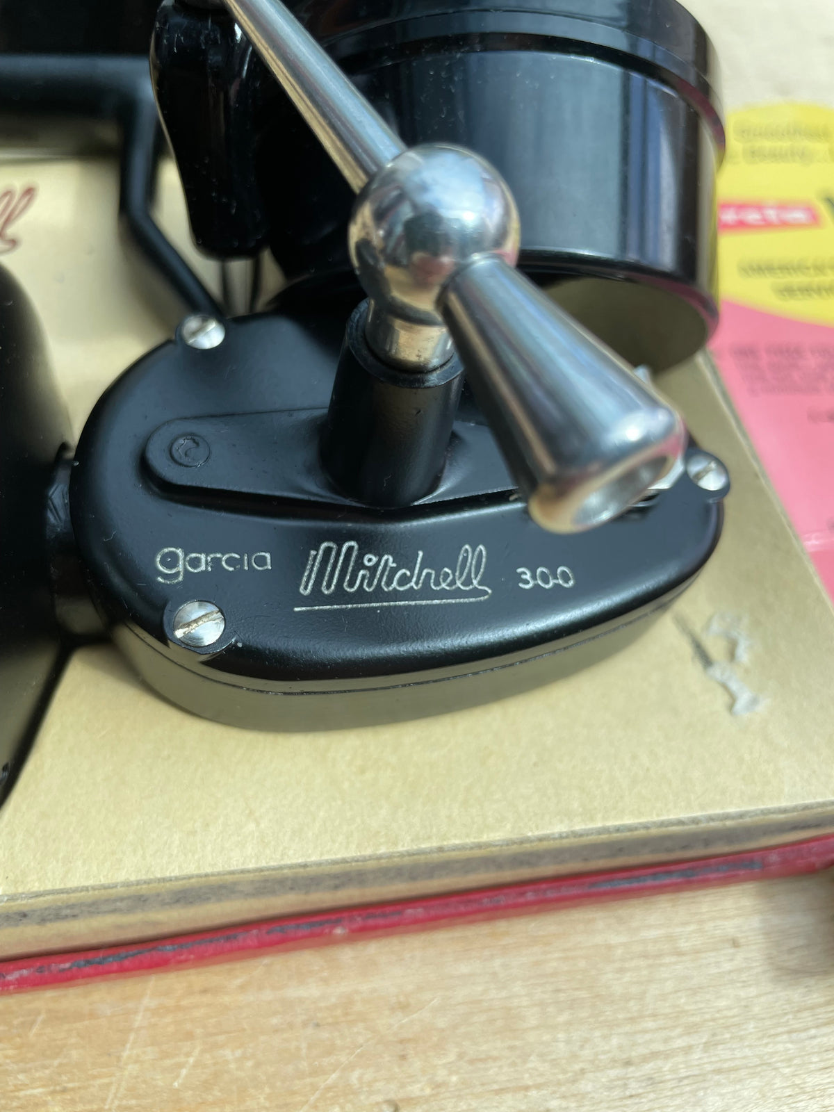 Vintage Mitchell 300 Carp Fishing Reel. Boxed. Near Mint.