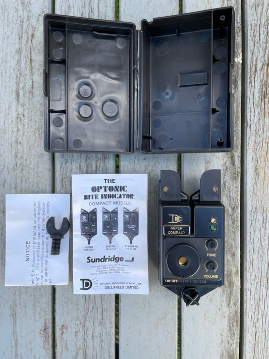 1 x Efgeeco Optonic Super Compact Old School Carp Fishing Bite Alarm. Excellent. 1980-90s.