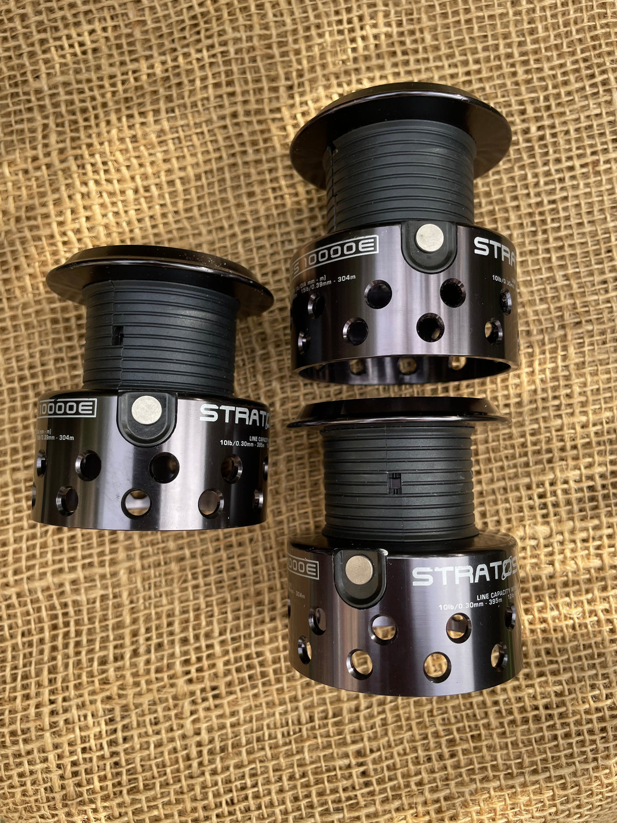 3 x Fox Stratos FS 10000E Spare Spools.