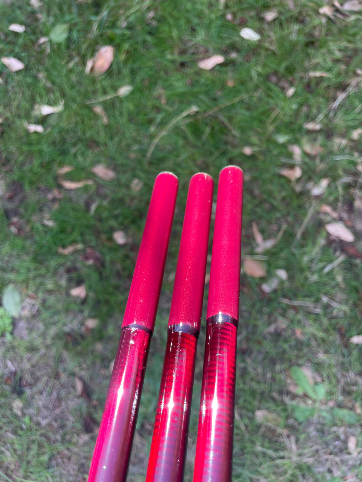 3 x Brentwood Angling Xtreme Custom Old School Carp Fishing Rods. 12’. 2.75lb T/C. 1990s.