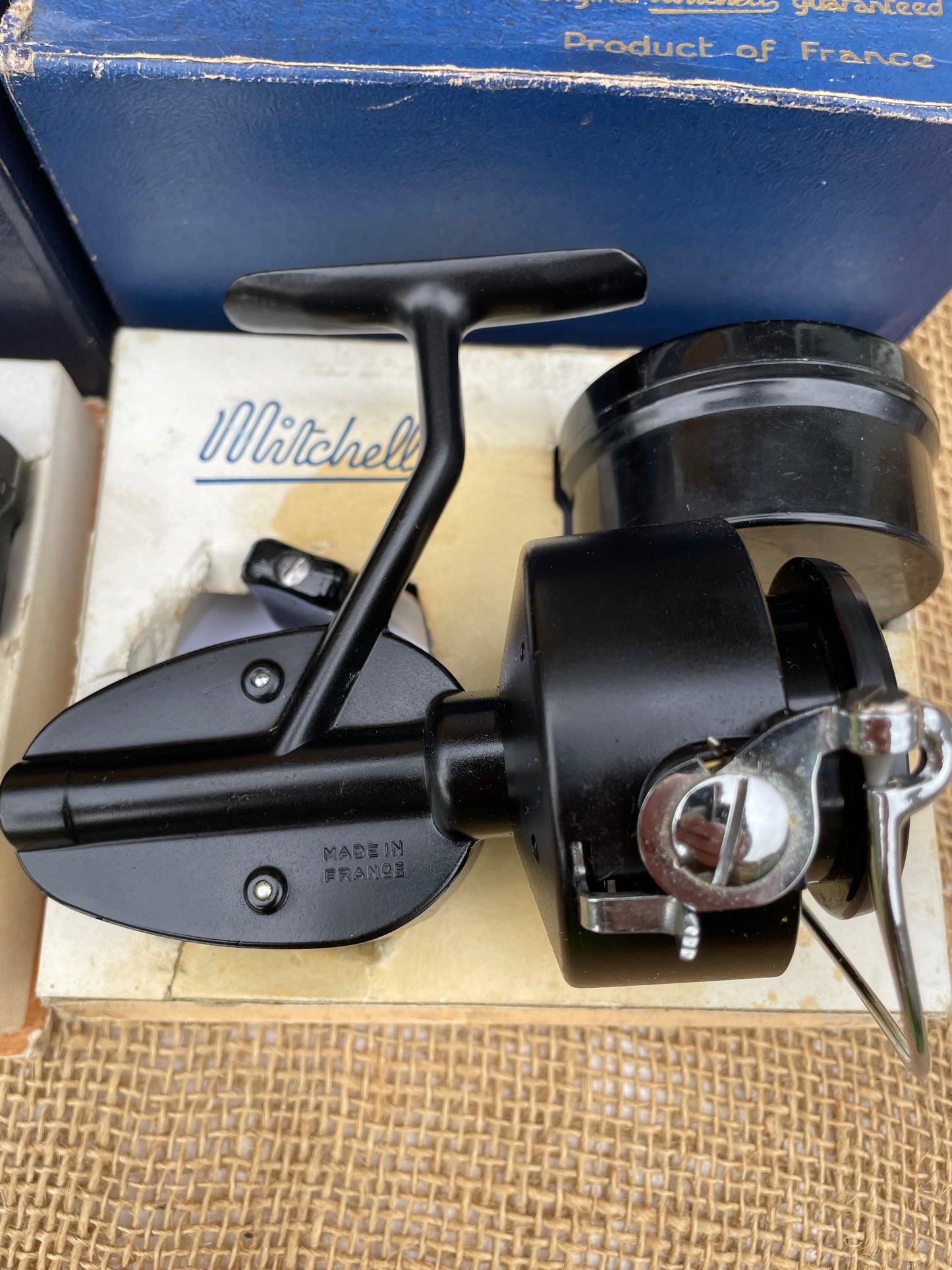 2 x Vintage Mitchell 300 Fishing Reels. Boxed. Excellent. Circa Late 1950s.
