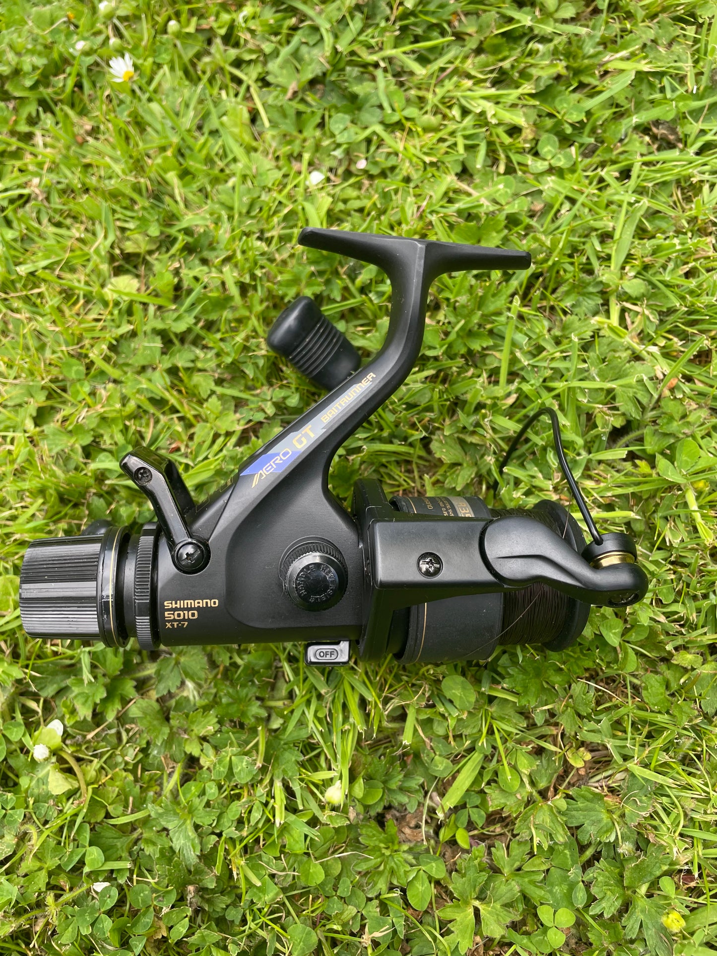 1 x Shimano Aero 5010GT Old School Baitrunner Carp Reel. Nr Mint. With 2 Spare Spools.