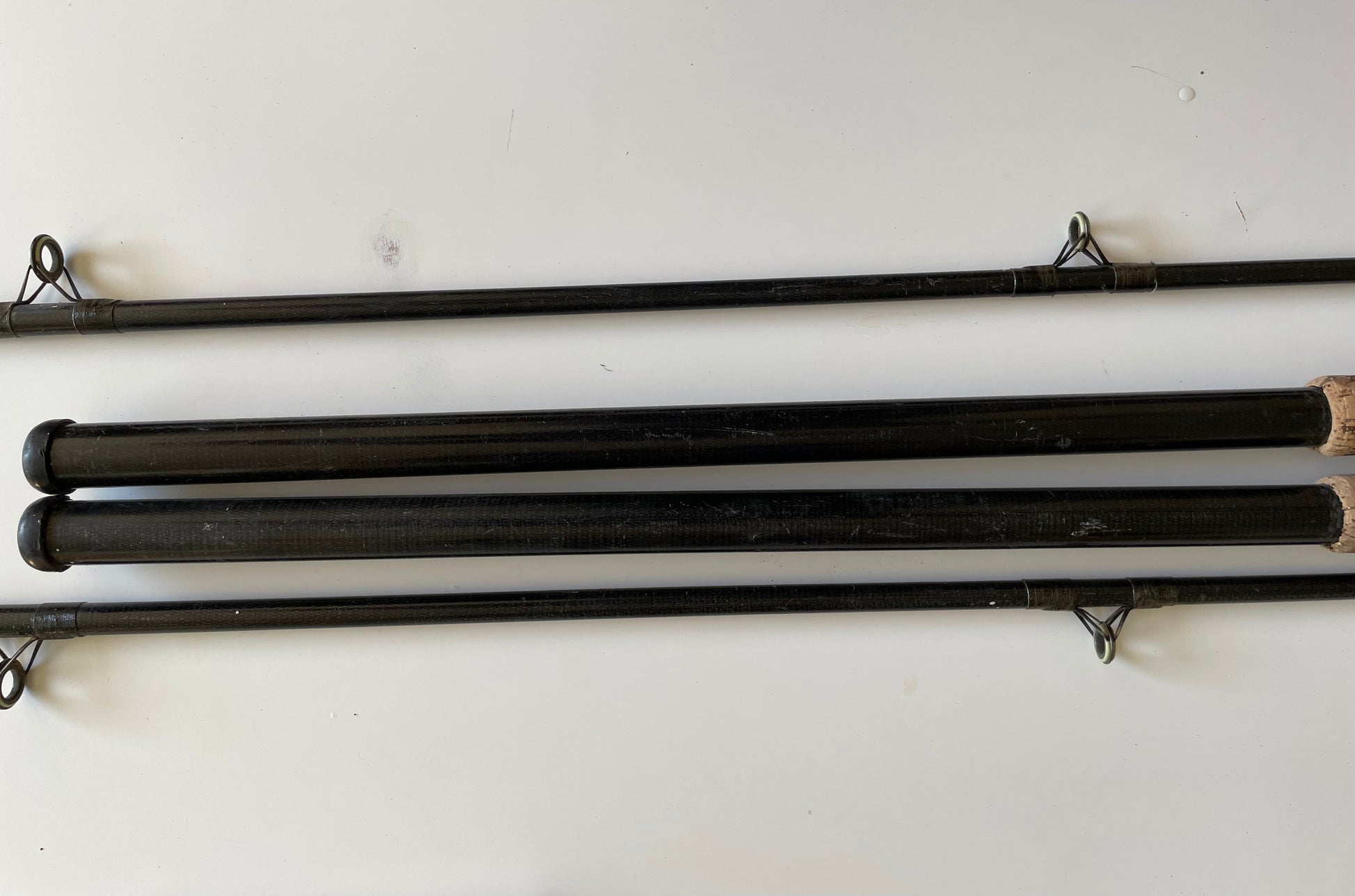 Old Dev Rods 2 x Old School North Western 11’ Glass Carp Fishing Rods. 1970-80s. Fu ...