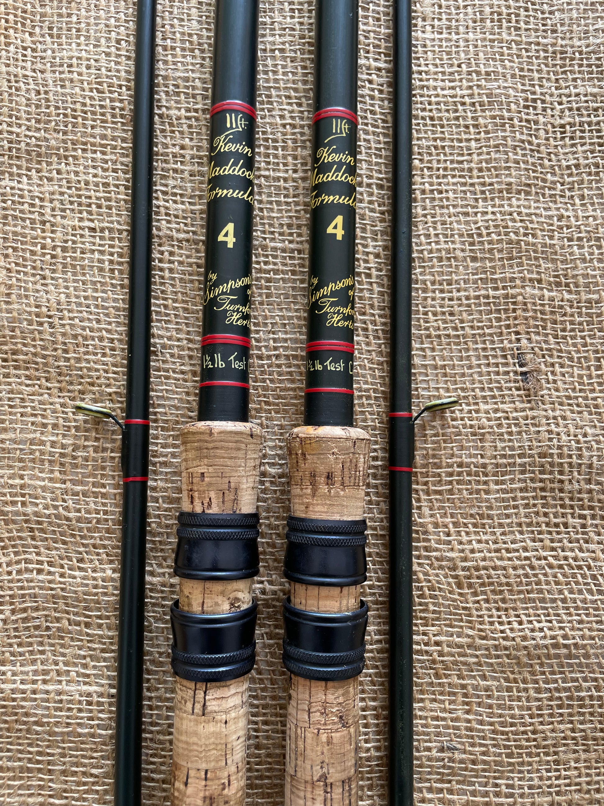 2 x Simpson’s Of Turnford Kevin Maddocks 4 Vintage Old School Carp Fis ...