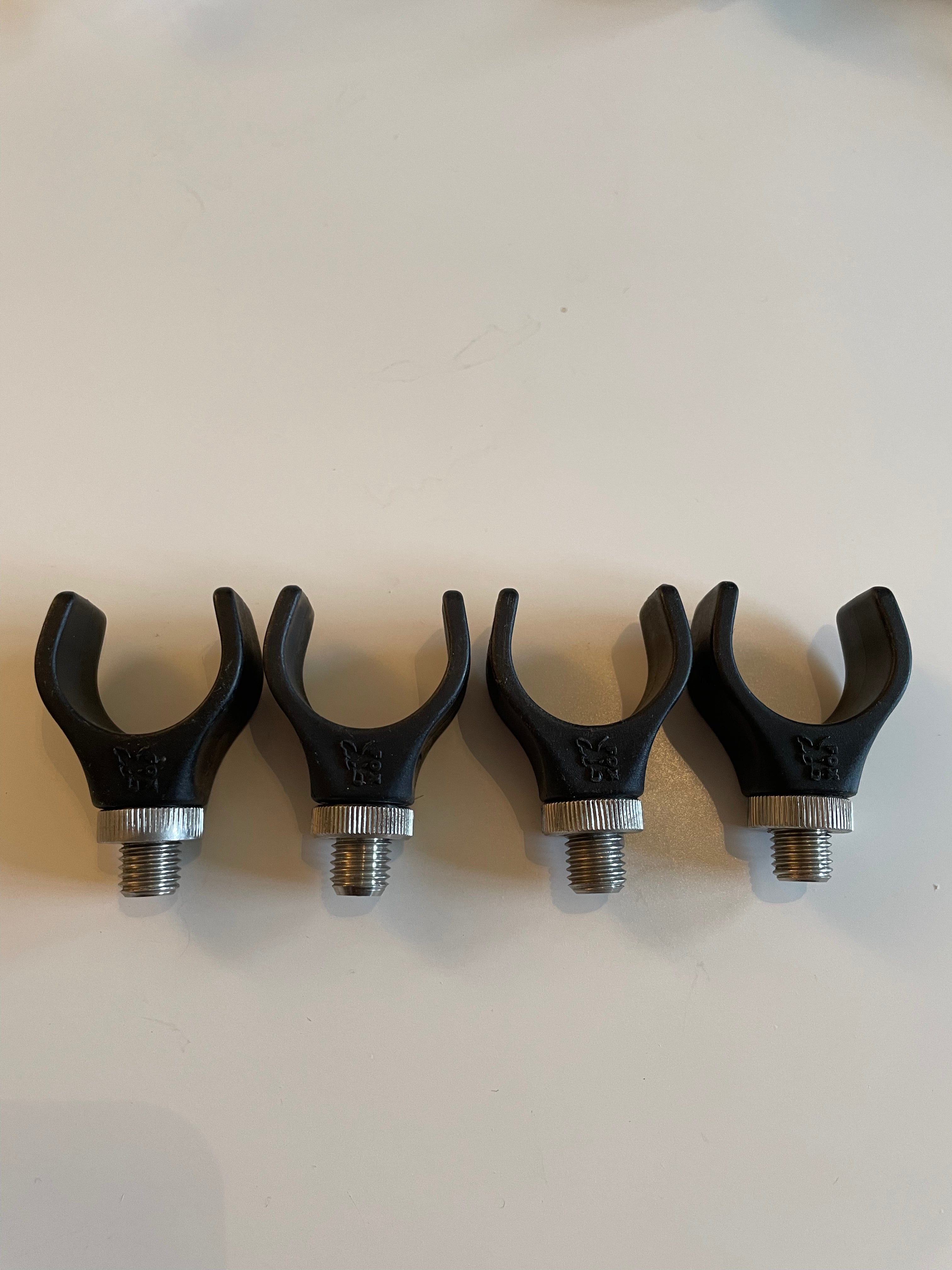 4 x Fox Original Rear Rod Rest Heads. Classic Old School Carp Fishing ...