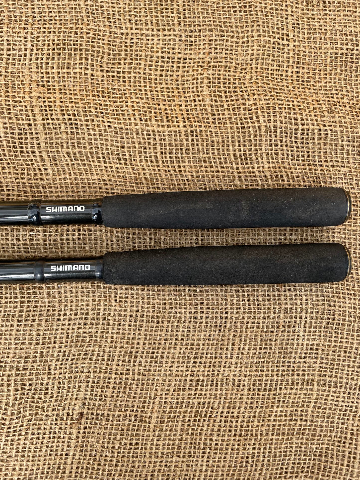 2 x Shimano Technium Old School Carp Fishing Rods. 12’. 2.5lb T/C. Original Bags.