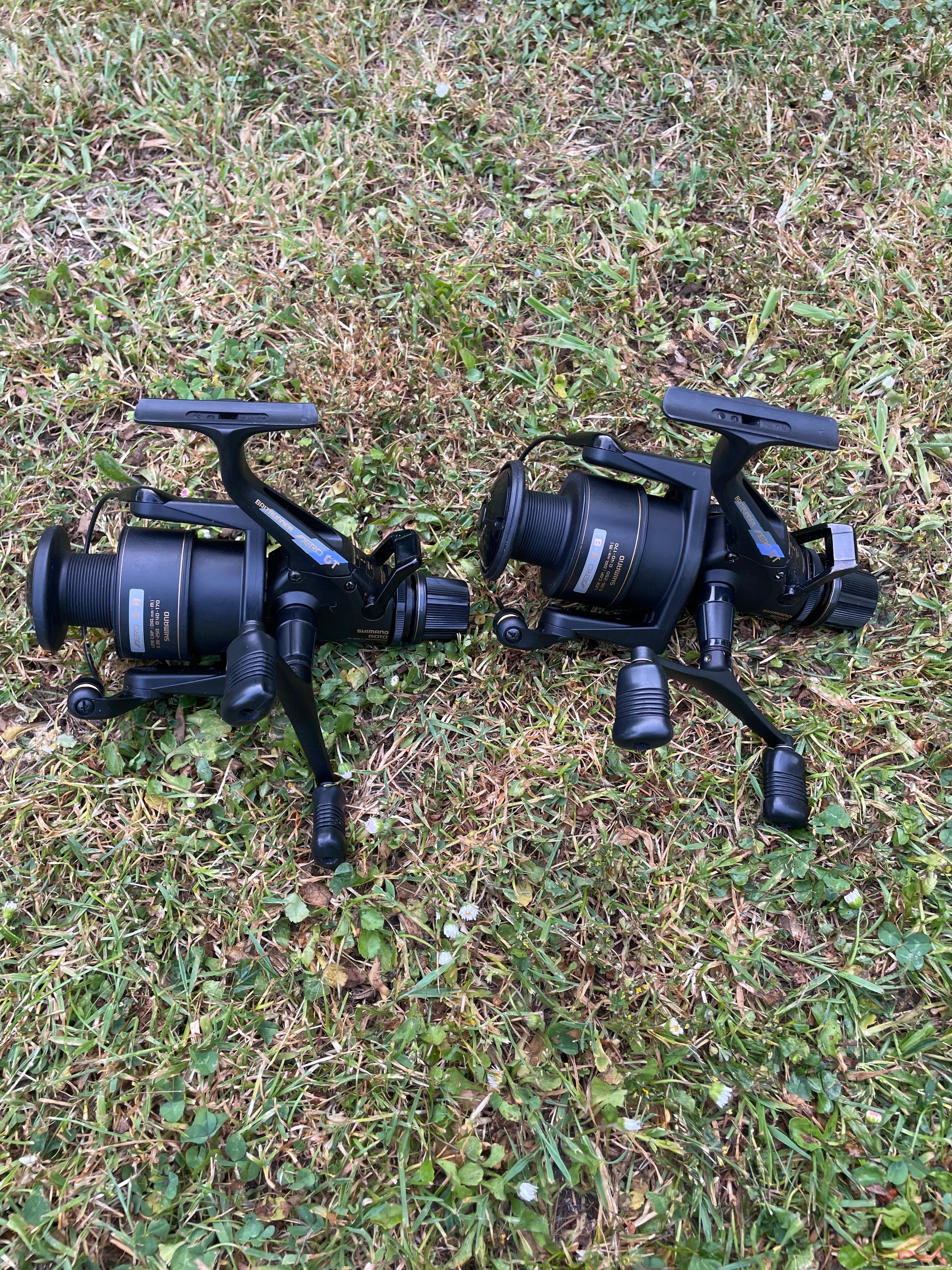 2 x Shimano Aero 8010GT Old School Baitrunner Carp Fishing Reels. Exce – Vintage Carp Fishing Tackle