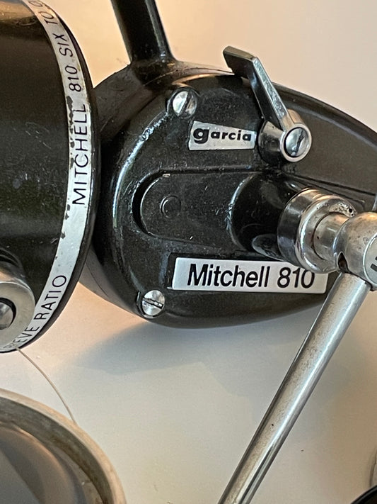 1 x Vintage Mitchell 810 High Speed Carp Fishing Reel + 3 Alloy Spare Spools.