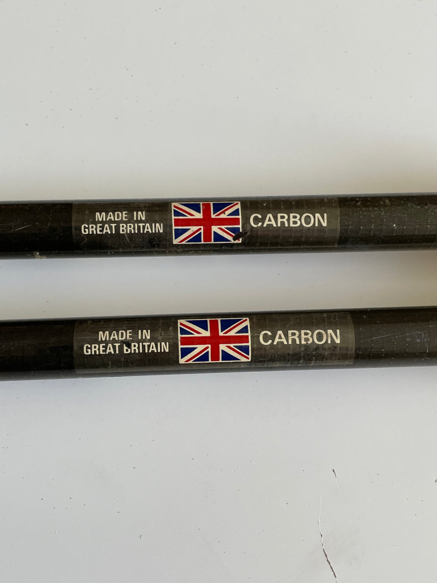 2 x North Western Sealey Carbon 12’ 2lb T/C Old School Carp Fishing Rods.