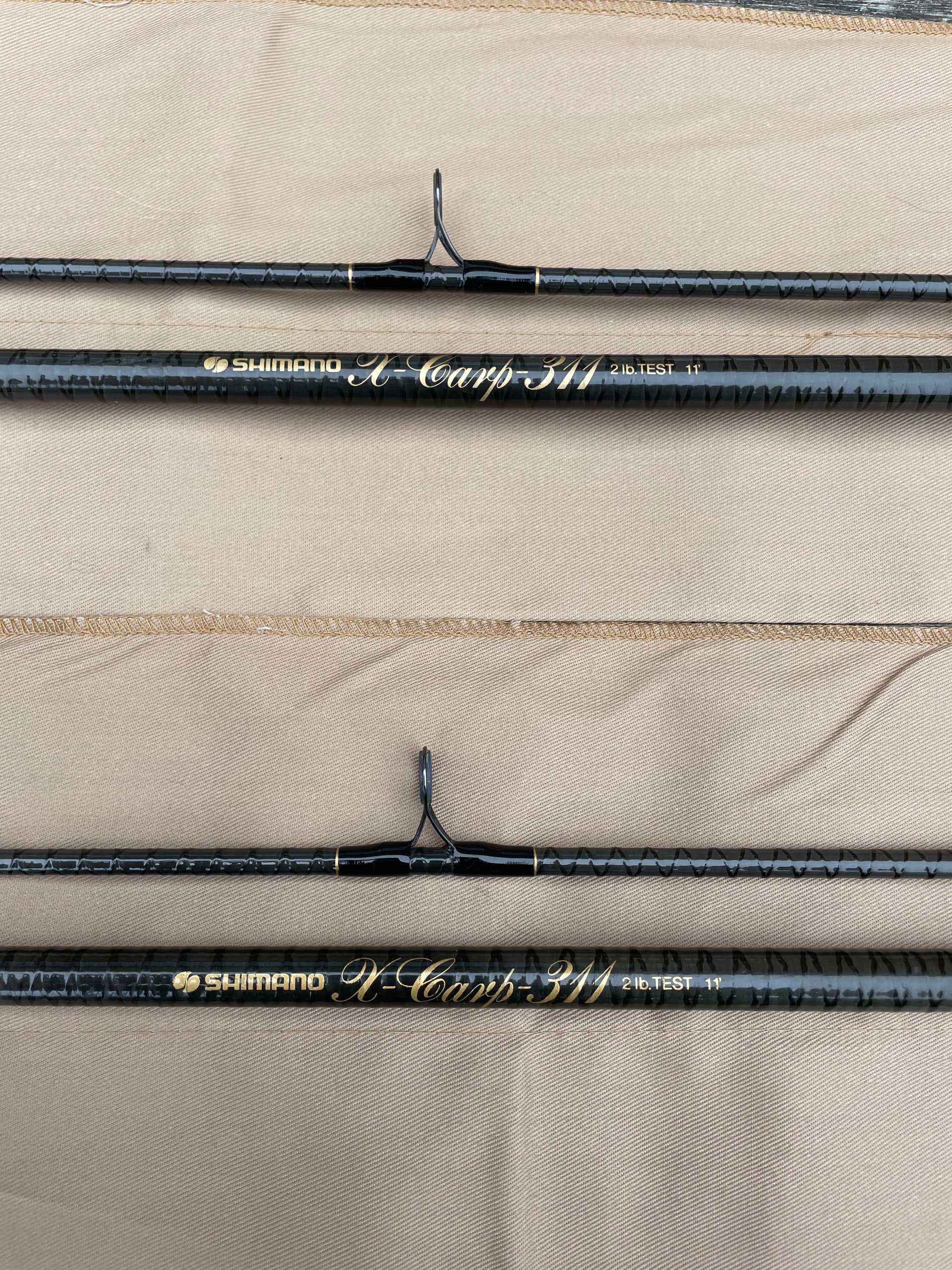 shimano carp rods ebay 2 x Shimano X Carp 311 Old School 11' Carbon Carp Fishing Rods. 2.00lb – Vintage Carp Fishing Tackle