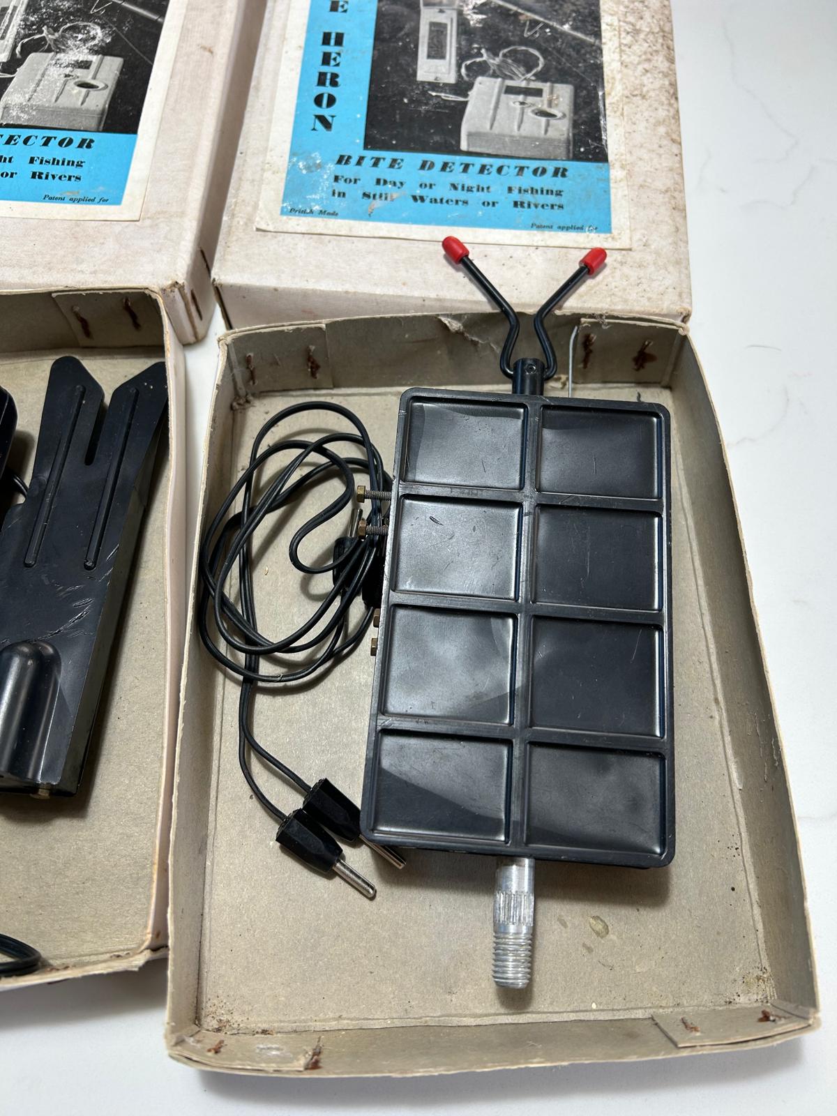 2 x Vintage Heron Carp Fishing Bite Alarms. Converted.