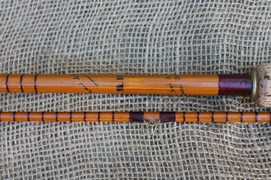 1 x B James And Son Vintage Richard Walker MK IV Split Cane Carp Fishing Rod.