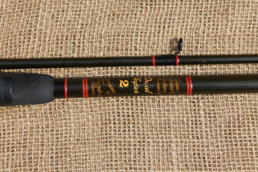 1 x Simpson's Of Turnford Kevin Maddocks Carbon Formula Dual Taper 2 Old School Carp Fishing Rod. 1990s.