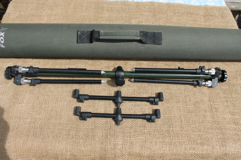 1 x Fox Supa Pod. Old School Carp Fishing Rod Pod. With Case And Buzz ...