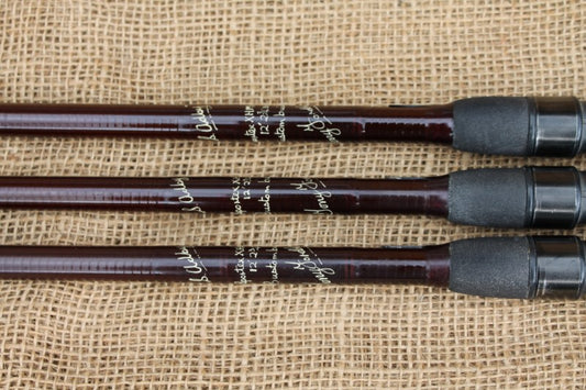3 x Tony Fordham XHM Carbon Custom Old School Carp Fishing Rods. 2.75lb T/C.